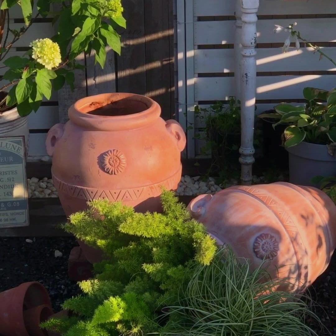 Garden Magnesium Oxide Roman Premium Quality Planter Pots Terracotta Flower Pots