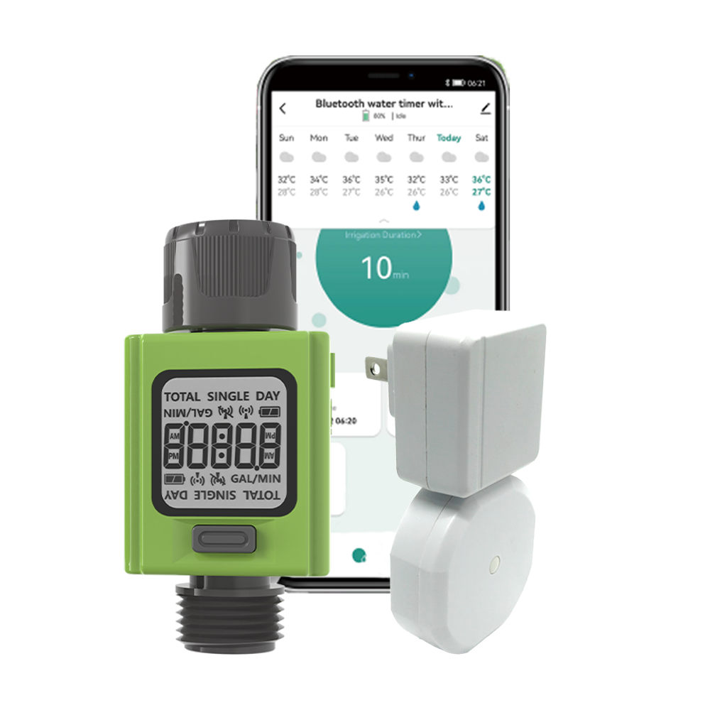 New Design Automatic WIFI Control Outdoor Irrigation Hose Water Flow Meter 